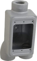 O-Z/Gedney - 1 Gang, 3/4" Knockouts, Iron Rectangle Outlet Box - Weather Resistant - Exact Industrial Supply