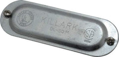 Hubbell Killark - 1" Trade, Steel Conduit Body Cover Plate - Use with Form 35 Conduit Bodies, Form 85 Conduit Bodies - Exact Industrial Supply