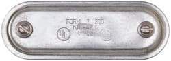 Hubbell Killark - 1" Trade, Steel Conduit Body Cover Plate - Use with Form 7 Conduit Bodies - Exact Industrial Supply