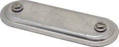 Hubbell Killark - 1" Trade, Aluminum Conduit Body Cover Plate - Use with Form 7 Conduit Bodies - Exact Industrial Supply