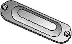 Hubbell Killark - 3-1/2" & 4" Trade, Aluminum Conduit Body Cover Plate - Use with Form 35 Conduit Bodies, Form 85 Conduit Bodies - Exact Industrial Supply