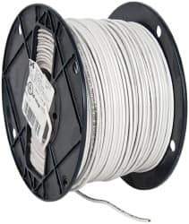 Southwire - THHN/THWN, 14 AWG, 15 Amp, 500' Long, Solid Core, 1 Strand Building Wire - White, Thermoplastic Insulation - Exact Industrial Supply