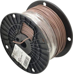 Southwire - THHN/THWN, 14 AWG, 15 Amp, 500' Long, Solid Core, 1 Strand Building Wire - Brown, Thermoplastic Insulation - Exact Industrial Supply