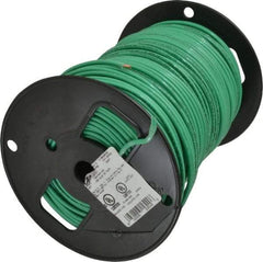 Southwire - THHN/THWN, 10 AWG, 30 Amp, 500' Long, Solid Core, 1 Strand Building Wire - Green, Thermoplastic Insulation - Exact Industrial Supply
