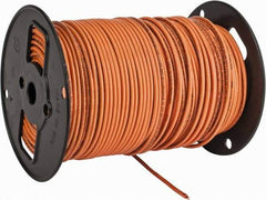 Southwire - THHN/THWN, 10 AWG, 30 Amp, 500' Long, Solid Core, 1 Strand Building Wire - Orange, Thermoplastic Insulation - Exact Industrial Supply