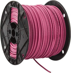 Southwire - THHN/THWN, 12 AWG, 20 Amp, 500' Long, Stranded Core, 19 Strand Building Wire - Pink, Thermoplastic Insulation - Exact Industrial Supply