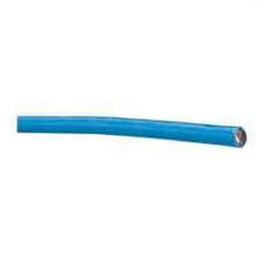 Southwire - THHN/THWN, 8 AWG, 40 Amp, 500' Long, Stranded Core, 19 Strand Building Wire - Blue, Thermoplastic Insulation - Exact Industrial Supply