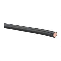 Southwire - THHN/THWN, 4 AWG, 70 Amp, 500' Long, Stranded Core, 19 Strand Building Wire - Black, Thermoplastic Insulation - Exact Industrial Supply