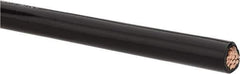 Southwire - THHN/THWN, 2 AWG, 95 Amp, 500' Long, Stranded Core, 19 Strand Building Wire - Black, Thermoplastic Insulation - Exact Industrial Supply