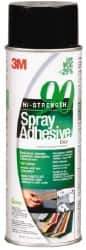 3M - 24 oz Aerosol Clear Spray Adhesive - High Tack, 200°F Heat Resistance, 50 Sq Ft Coverage, High Strength Bond, 30 min Max Bonding Time, Flammable, Series High-Strength 90 - Exact Industrial Supply