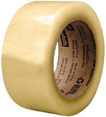 3M - 3" x 1,000 Yd Clear Rubber Adhesive Sealing Tape - Polypropylene Film Backing, 2.6 mil Thick, 60 Lb Tensile Strength, Series 3073 - Exact Industrial Supply