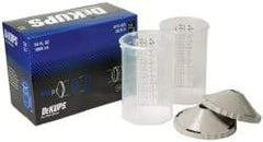 DeVilbiss - Paint Sprayer Reusable Sleeve - Reusable Sleeve and Lids, 2 Pack, Compatible with Siphon and Gravity Spray Guns - Exact Industrial Supply