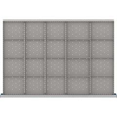 LISTA - 20-Compartment Drawer Divider Layout for 3.15" High Drawers - Exact Industrial Supply