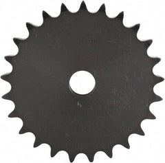 U.S. Tsubaki - 40 Teeth, 3/4" Chain Pitch, Chain Size 60, "A" Plate Roller Chain Sprocket - 15/16" Bore Diam, 9.56" Pitch Diam, 9.98" Outside Diam - Exact Industrial Supply