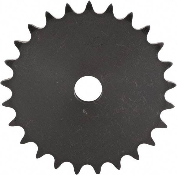 U.S. Tsubaki - 32 Teeth, 1" Chain Pitch, Chain Size 80, "A" Plate Roller Chain Sprocket - 1-3/16" Bore Diam, 10.202" Pitch Diam, 10-3/4" Outside Diam - Exact Industrial Supply