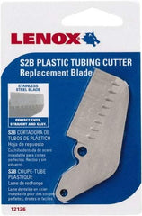 Lenox - Cutter Replacement Blade - Use with Lenox: 12122S2, Cuts PVC, CPVC, Pex, Polyethylene and Rubber Hose - Exact Industrial Supply