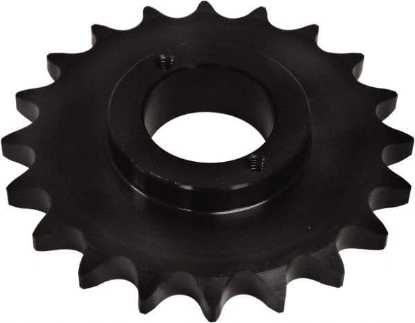U.S. Tsubaki - 16 Teeth, 3/4" Chain Pitch, Chain Size 60, Split Taper Sprocket - 3.845" Pitch Diam, 4.22" Outside Diam - Exact Industrial Supply