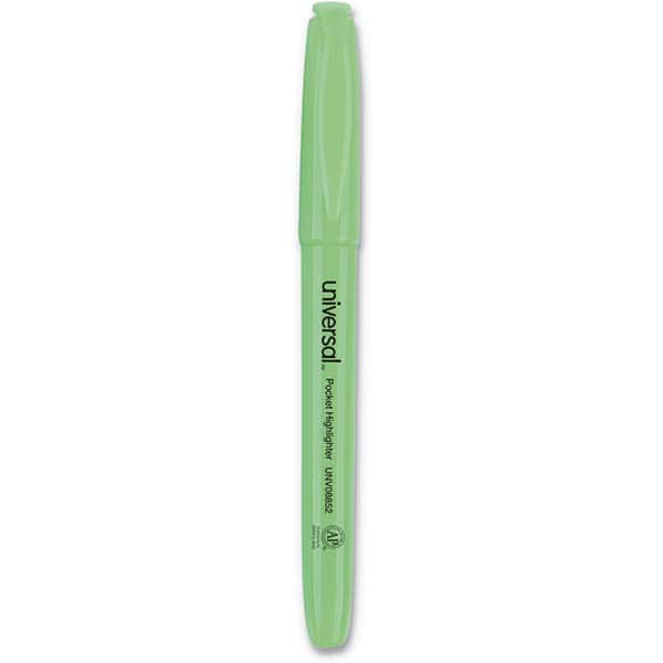 UNIVERSAL - Markers & Paintsticks Type: Highlighters Color: Fluorescent Green - Exact Industrial Supply