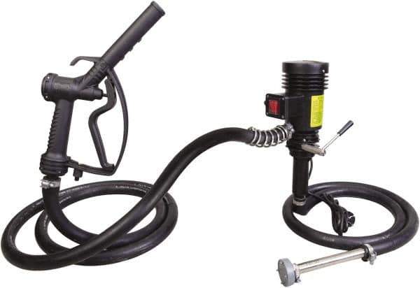 PRO-LUBE - 9.25 GPM, 3/4" Hose Diam, Pump - Stainless Steel Pump, 3/4" Inlet, 3/4" Outlet, 12 Volts, 9.84' Hose Length - Exact Industrial Supply