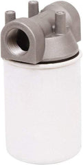 PRO-LUBE - 3.94" OD, 10µ, Steel/Aluminum Inline Cartridge Filter that Removes Dirt, Dust & Rust - 5.91" Long, Reduces Dirt & Rust - Exact Industrial Supply