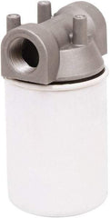 PRO-LUBE - 3.94" OD, 10µ, Steel/Aluminum Inline Cartridge Filter that Removes Dirt, Dust & Rust - 5.91" Long, Reduces Dirt & Rust - Exact Industrial Supply