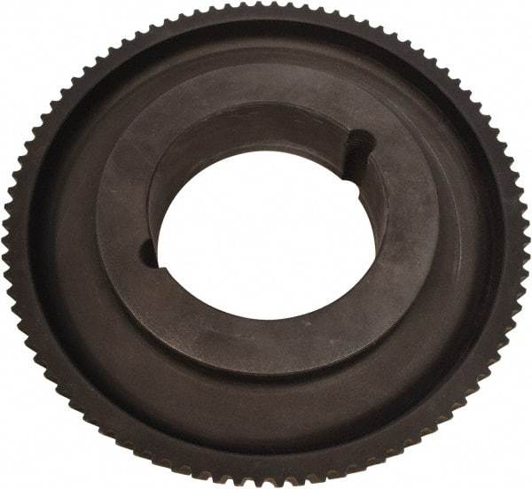 Continental ContiTech - 50 Tooth, 105" Inside x 125.72" Outside Diam, Synchronous Belt Drive Sprocket Timing Belt Pulley - 0.472" Belt Width, 8" Pitch Diam, Cast Iron, 2012TL Bushing - Exact Industrial Supply