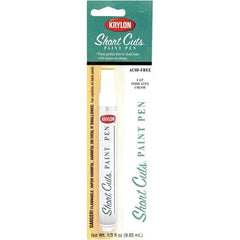 Krylon - 0.33 oz White Gloss Finish Paint Pen - Pen, Direct to Metal, 500 gL VOC Compliance - Exact Industrial Supply