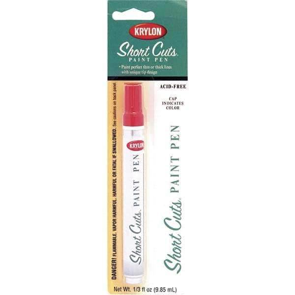 Krylon - 0.33 oz Glow Orange Gloss Finish Paint Pen - Pen, Direct to Metal, 446 gL VOC Compliance - Exact Industrial Supply