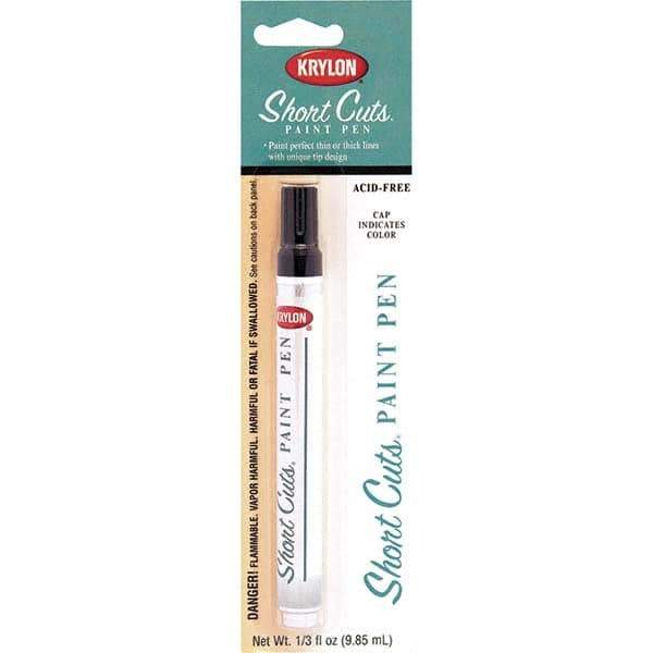 Krylon - 0.33 oz Black Gloss Finish Paint Pen - Pen, Direct to Metal, 565 gL VOC Compliance - Exact Industrial Supply
