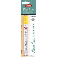 Krylon - 0.33 oz Sun Yellow Gloss Finish Paint Pen - Pen, Direct to Metal, 522 gL VOC Compliance - Exact Industrial Supply