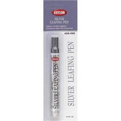 Krylon - 0.33 oz Silver Metallic Finish Paint Pen - Leafing, Direct to Metal, 875 gL VOC Compliance - Exact Industrial Supply