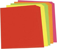 Pacon - Neon Color Poster Board, 28 x 22", Green/Orange/Pink/Red/Yellow 25/Ctn, Poster Board - Use with Easel Stands, Tabletops or Any Supporting Surface - Exact Industrial Supply