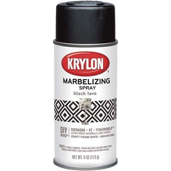 Krylon - Black Lava, Gloss, Craft Paint Spray Paint - 4 oz Container - Exact Industrial Supply