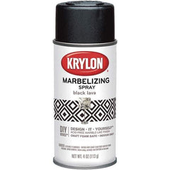 Krylon - Black Lava, Gloss, Craft Paint Spray Paint - 4 oz Container - Exact Industrial Supply