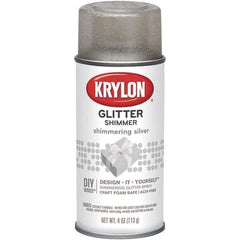 Krylon - Shimmering Silver, Glitter, Craft Paint Spray Paint - 4 oz Container - Exact Industrial Supply