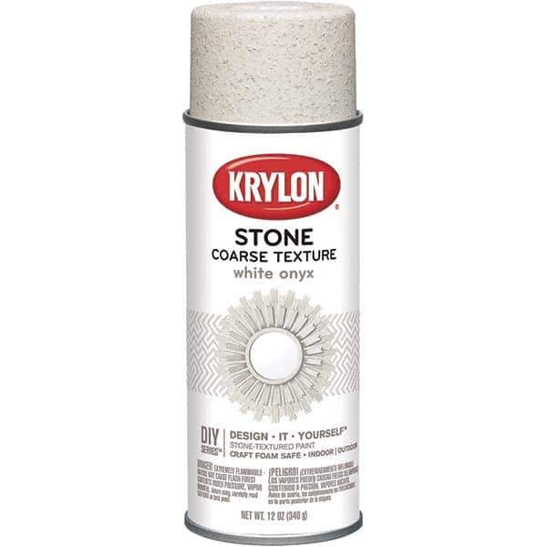 Krylon - White Onyx, Textured, Craft Paint Spray Paint - 12 oz Container - Exact Industrial Supply