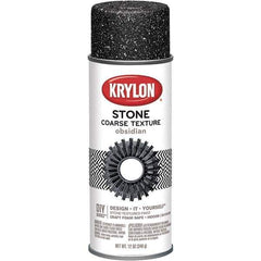 Krylon - Obsidian, Textured, Craft Paint Spray Paint - 12 oz Container - Exact Industrial Supply
