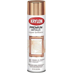 Krylon - Copper Brilliance (Color), Gloss, Metallic Spray Paint - 8 oz Container - Exact Industrial Supply