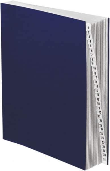 Pendaflex - 8-1/2 x 11", Letter Size, Dark Blue, Indexed Sorters - Exact Industrial Supply