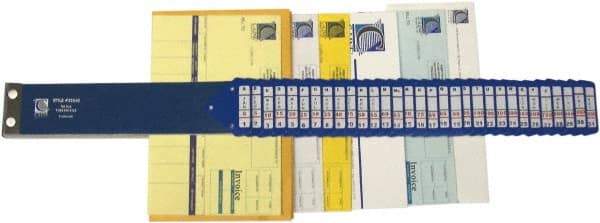 C-LINE - 8-1/2 x 11", Letter Size, Blue, Indexed Sorters - Exact Industrial Supply