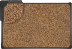 UNIVERSAL - 24" Wide x 18" High Cork Bulletin Bar - Natural (Color) - Exact Industrial Supply
