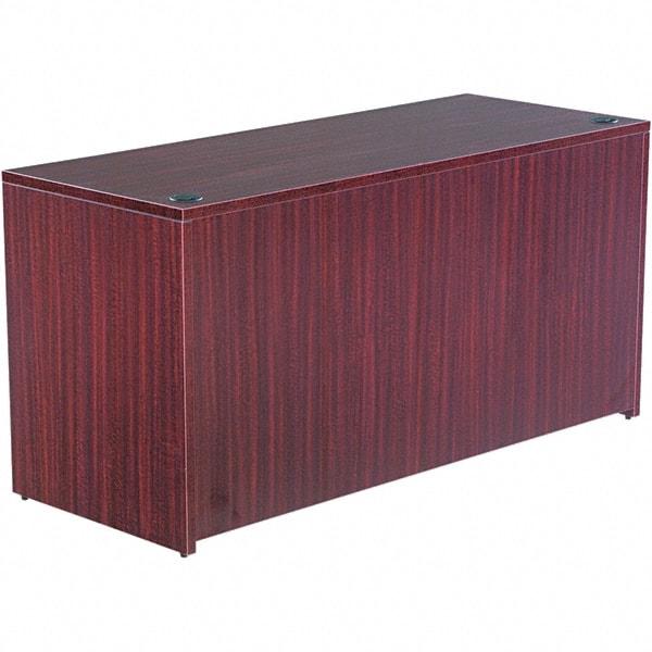 ALERA - 59.13" Long x 29.63" High x 23.63" Deep, Credenza - Mahogany (Color), Woodgrain Laminate - Exact Industrial Supply