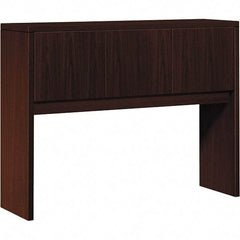 Hon - 48" Long x 37.13" High x 14.63" Deep, Kneespace Credenza - Mahogany (Color), Woodgrain Laminate - Exact Industrial Supply