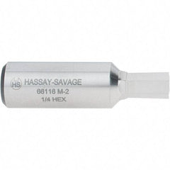 Hassay-Savage - 1/4" Hexagon Rotary Broach - 3/8" Depth of Cut, 1/2" Shank - Exact Industrial Supply