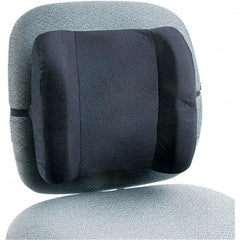 Safco - Black Backrest - For Office Chairs, Car Seat & Home Use - Exact Industrial Supply