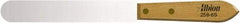 Albion Engineering - 1" Wide Spring Blade Stainless Steel Spatula - Flexible, Straight Hardwood Handle, 7" OAL - Exact Industrial Supply