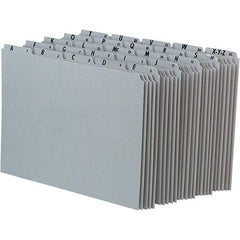 Pendaflex - 8-1/2 x 11" 25 Tabs, Unpunched, Preprinted Numeric Divider - Gray - Exact Industrial Supply