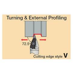 CVVNN2525M1607-RD - Turning Toolholder - Exact Industrial Supply