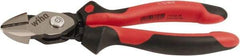 Wiha - 8" OAL, 0.138" Capacity, Cutting Pliers - 0.9" Jaw Length x 0.9" Jaw Width, Soft Grip Handle - Exact Industrial Supply