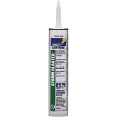 White Lightning - 10 oz Tube Clear Tetrachloroethylene Caulk - -40 to 180°F Operating Temp, 120 min Tack Free Dry Time, 96 hr Full Cure Time - Exact Industrial Supply